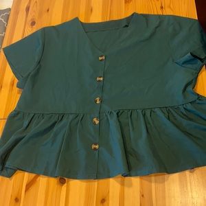 Green blouse